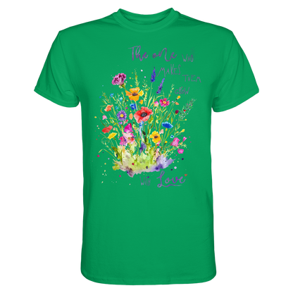 Muttertagsgeschenk - Blumen mit  Spruch - Premium Shirt