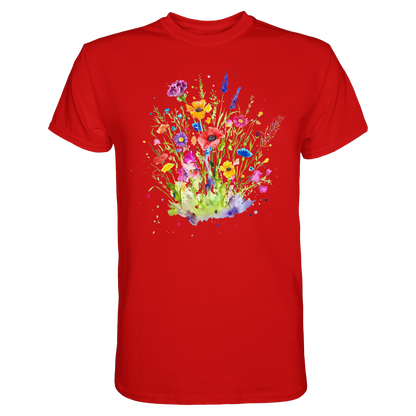 Wildblumen in Aquarell - Premium Shirt
