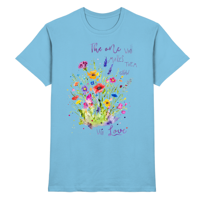 Muttertagsgeschenk - Blumen mit  Spruch - Premium Shirt