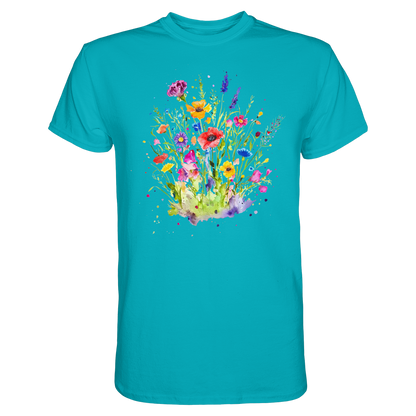 Wildblumen in Aquarell - Premium Shirt