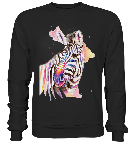 Buntes Zebra - Premium Sweatshirt