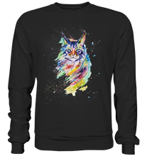 Lade das Bild in den Galerie-Viewer, Bunte Katze - Premium Sweatshirt
