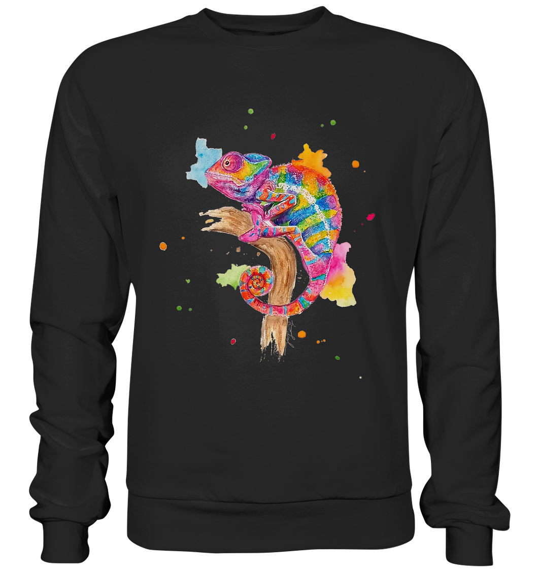 Buntes Chamäleon  - Premium Sweatshirt