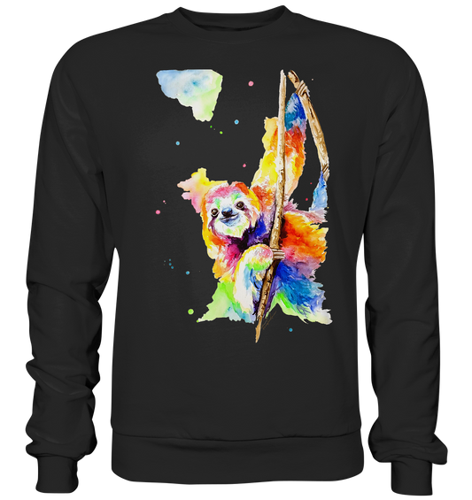 Buntes Faultier - Premium Sweatshirt