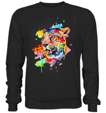 Lade das Bild in den Galerie-Viewer, Bunter Leopard  - Premium Sweatshirt
