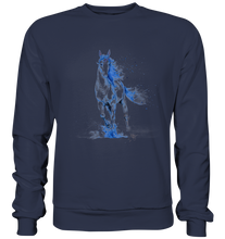 Lade das Bild in den Galerie-Viewer, Blaues Einhorn - Premium Sweatshirt
