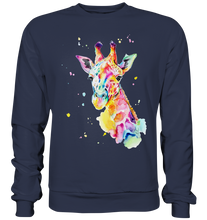 Lade das Bild in den Galerie-Viewer, Bunte Giraffe - Premium Sweatshirt
