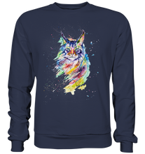 Lade das Bild in den Galerie-Viewer, Bunte Katze - Premium Sweatshirt
