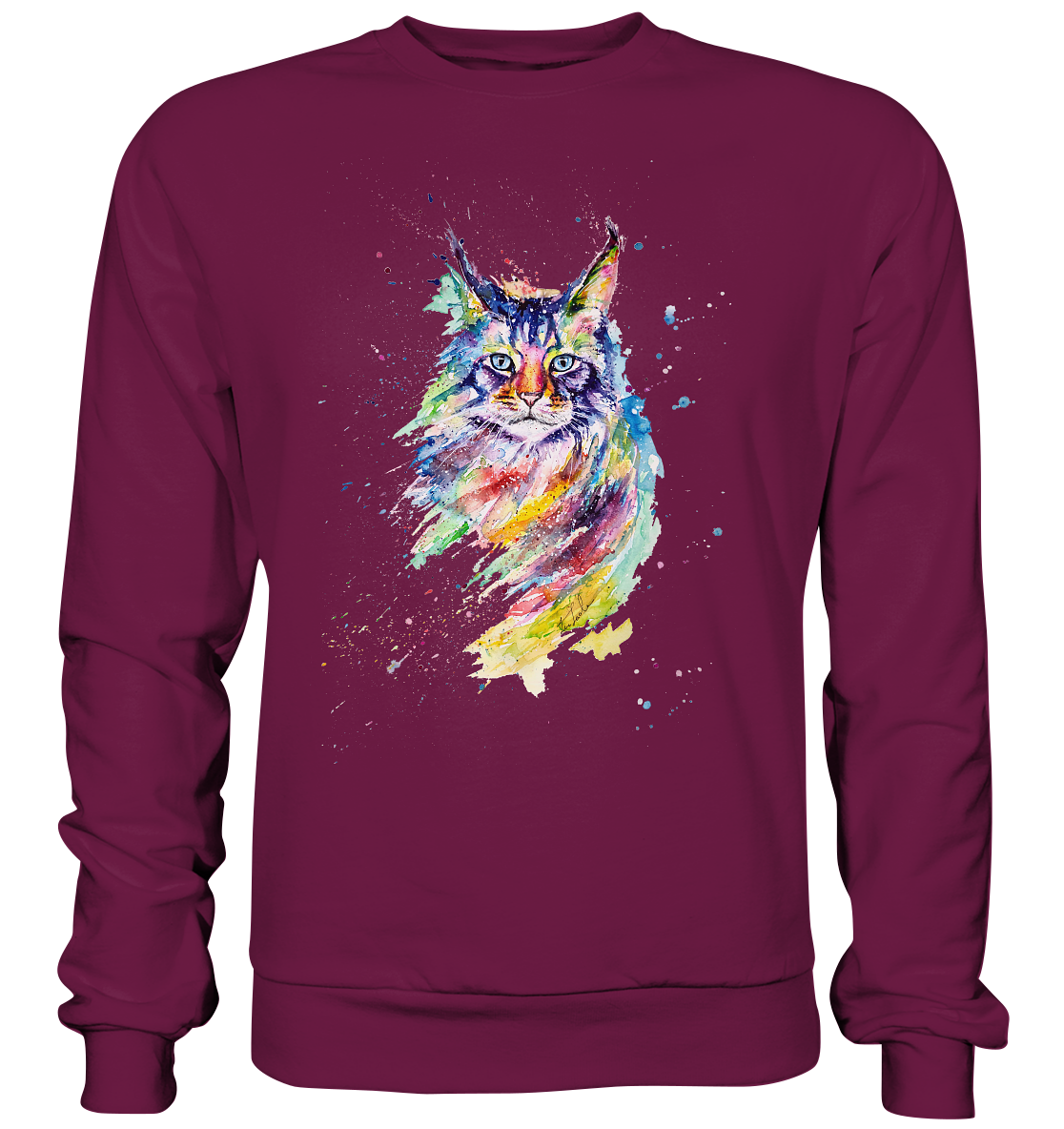 Bunte Katze - Premium Sweatshirt