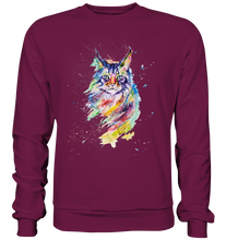 Lade das Bild in den Galerie-Viewer, Bunte Katze - Premium Sweatshirt
