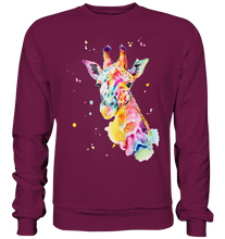 Lade das Bild in den Galerie-Viewer, Bunte Giraffe - Premium Sweatshirt

