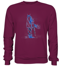 Lade das Bild in den Galerie-Viewer, Blaues Einhorn - Premium Sweatshirt
