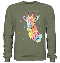 Lade das Bild in den Galerie-Viewer, Bunte Giraffe - Premium Sweatshirt
