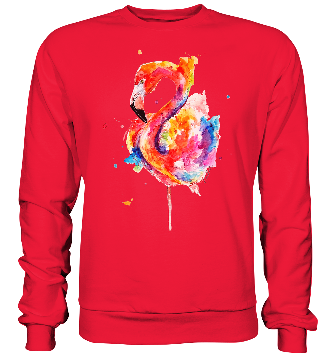 Buntes Flamingo - Premium Sweatshirt