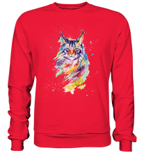 Lade das Bild in den Galerie-Viewer, Bunte Katze - Premium Sweatshirt
