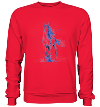 Lade das Bild in den Galerie-Viewer, Blaues Einhorn - Premium Sweatshirt
