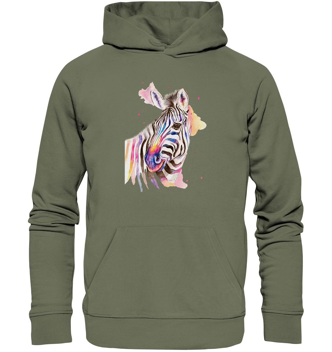 Buntes Zebra - Premium Unisex Hoodie