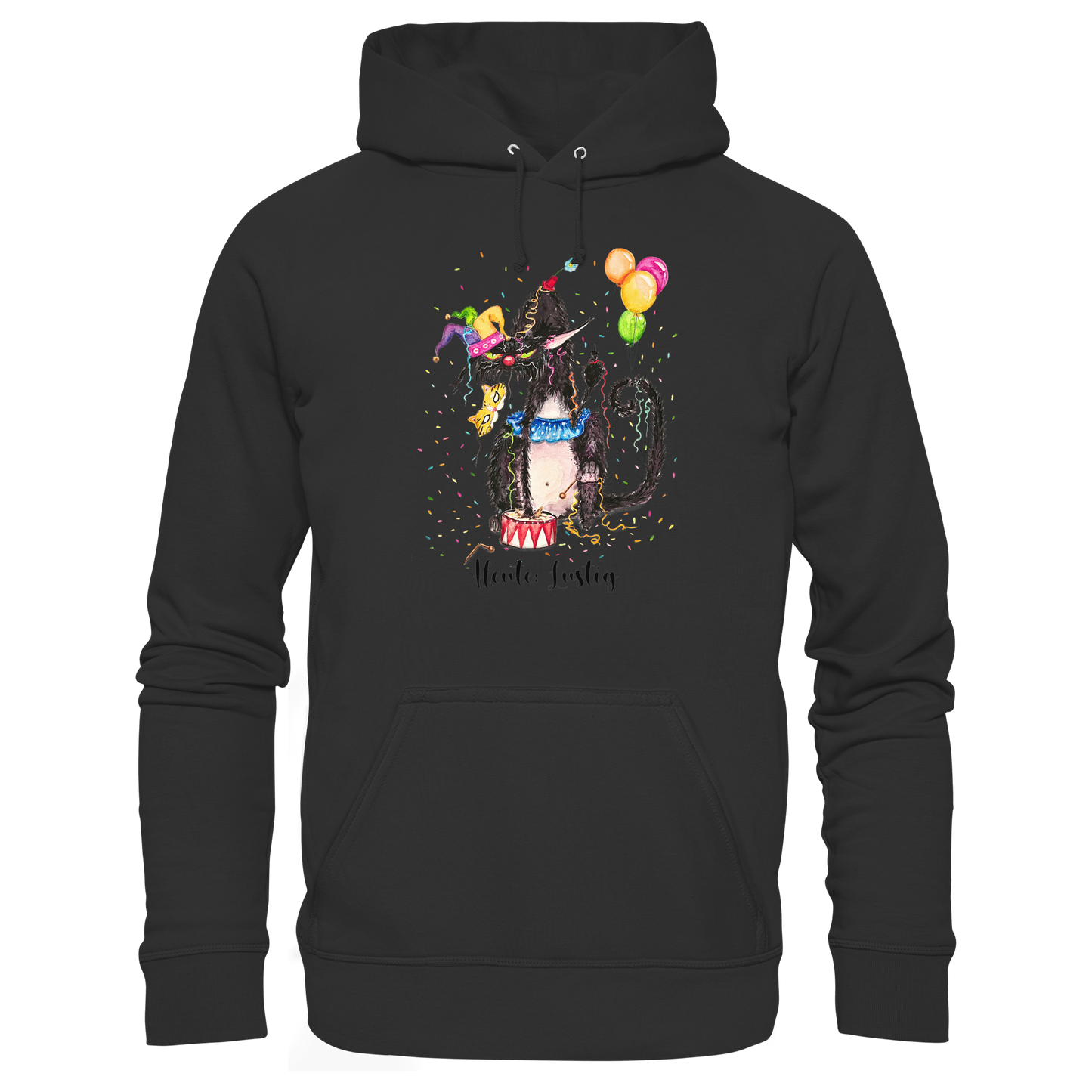 Lustige F*U-Cat  - Premium Unisex Hoodie