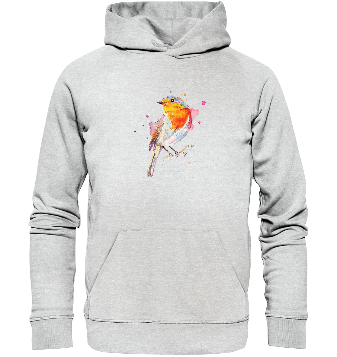 Buntes Rotkehlchen - Premium Unisex Hoodie