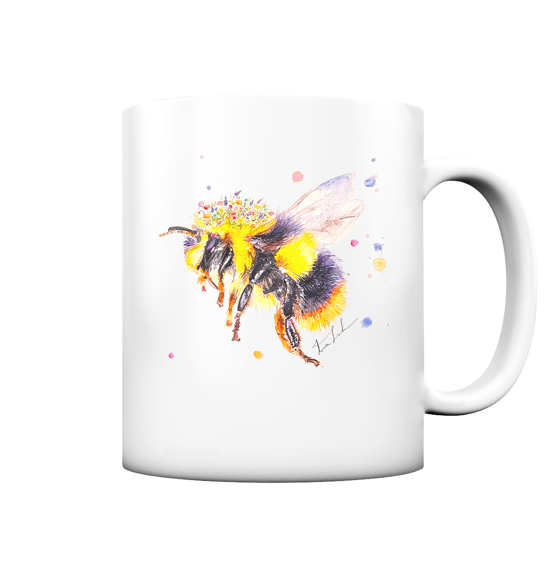 Trinkgefäße mit Hummel - Mila - Tasse matt