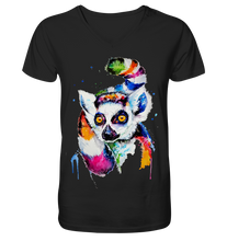 Lade das Bild in den Galerie-Viewer, Bunter Katta - V-Neck Shirt
