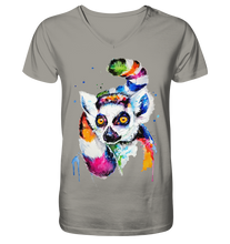 Lade das Bild in den Galerie-Viewer, Bunter Katta - V-Neck Shirt
