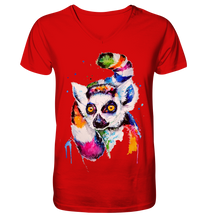 Lade das Bild in den Galerie-Viewer, Bunter Katta - V-Neck Shirt
