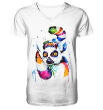 Lade das Bild in den Galerie-Viewer, Bunter Katta - V-Neck Shirt
