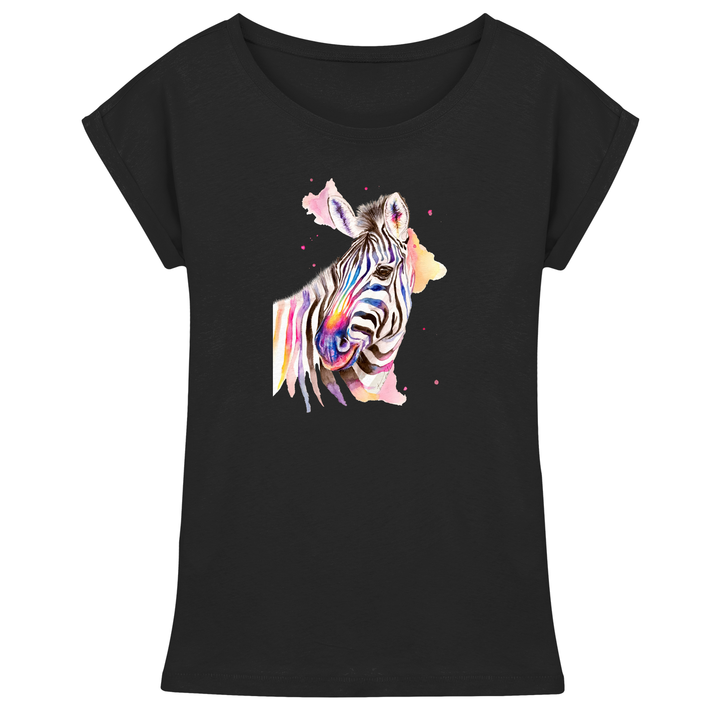 Buntes Zebra - Womens Extended Shoulder T-Shirt