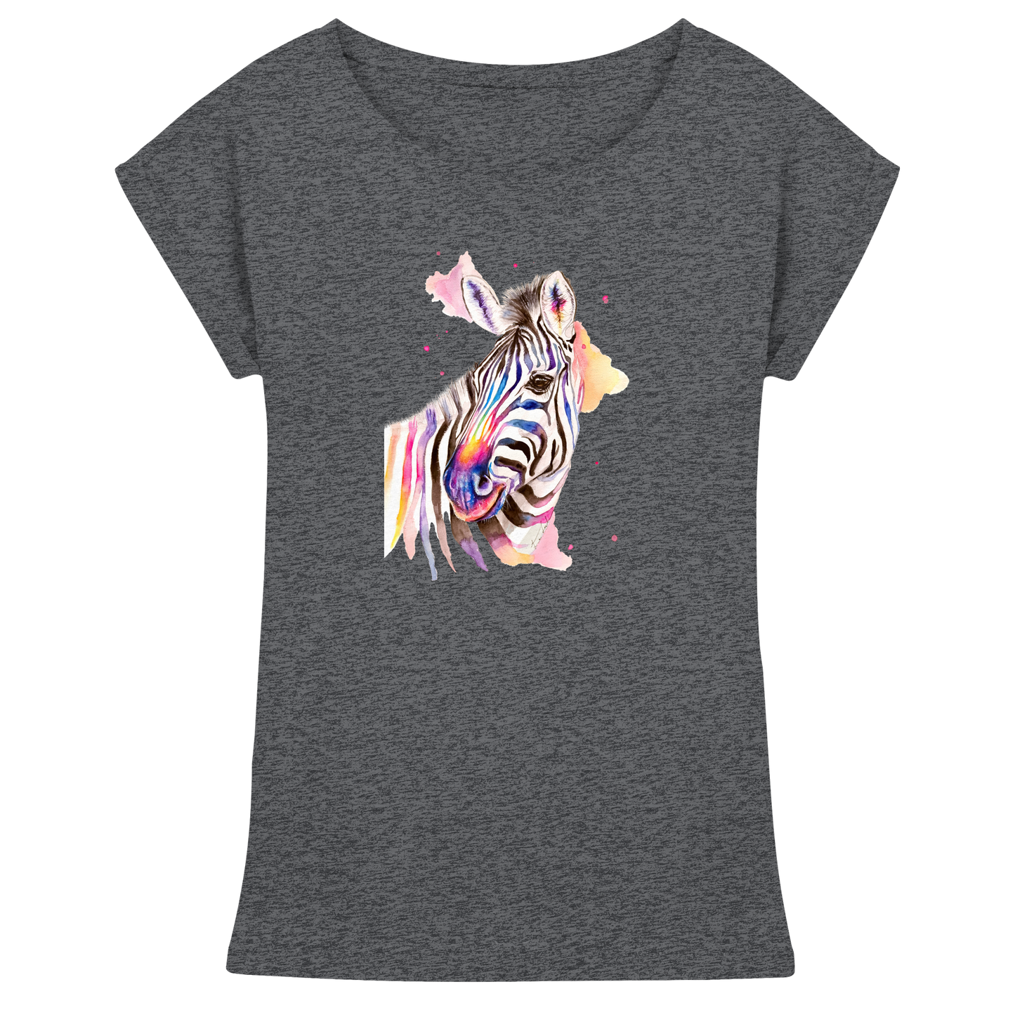 Buntes Zebra - Womens Extended Shoulder T-Shirt