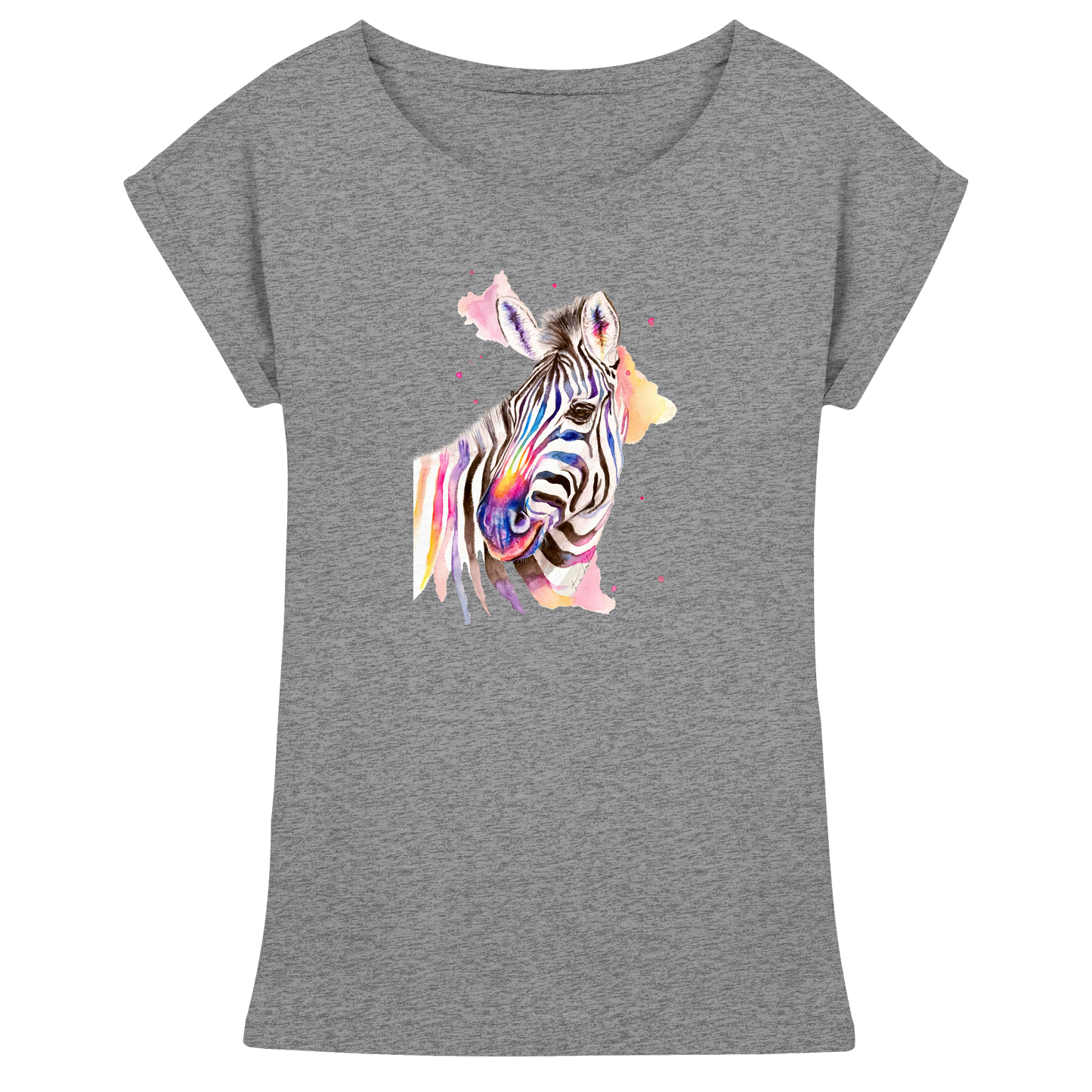 Buntes Zebra - Womens Extended Shoulder T-Shirt