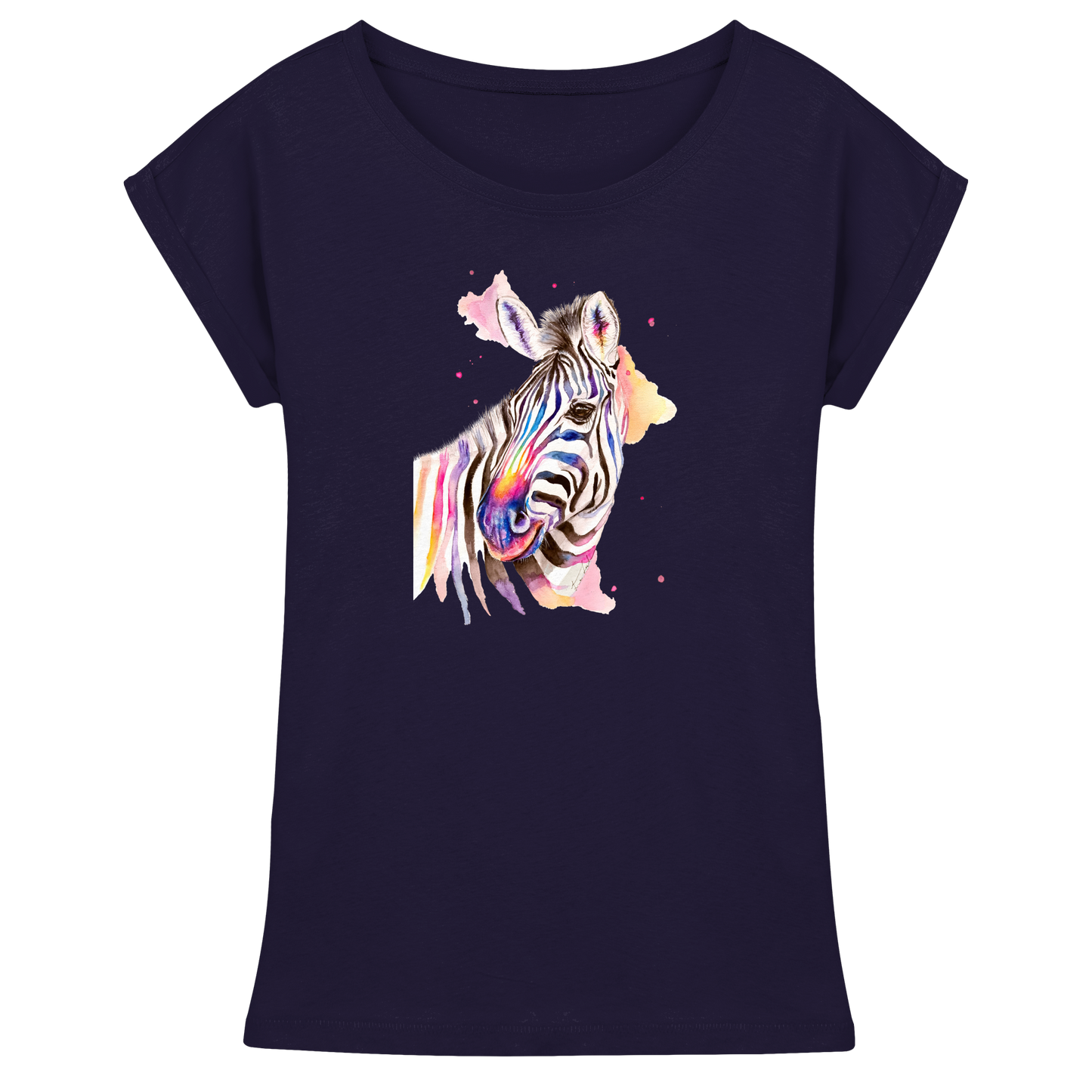 Buntes Zebra - Womens Extended Shoulder T-Shirt