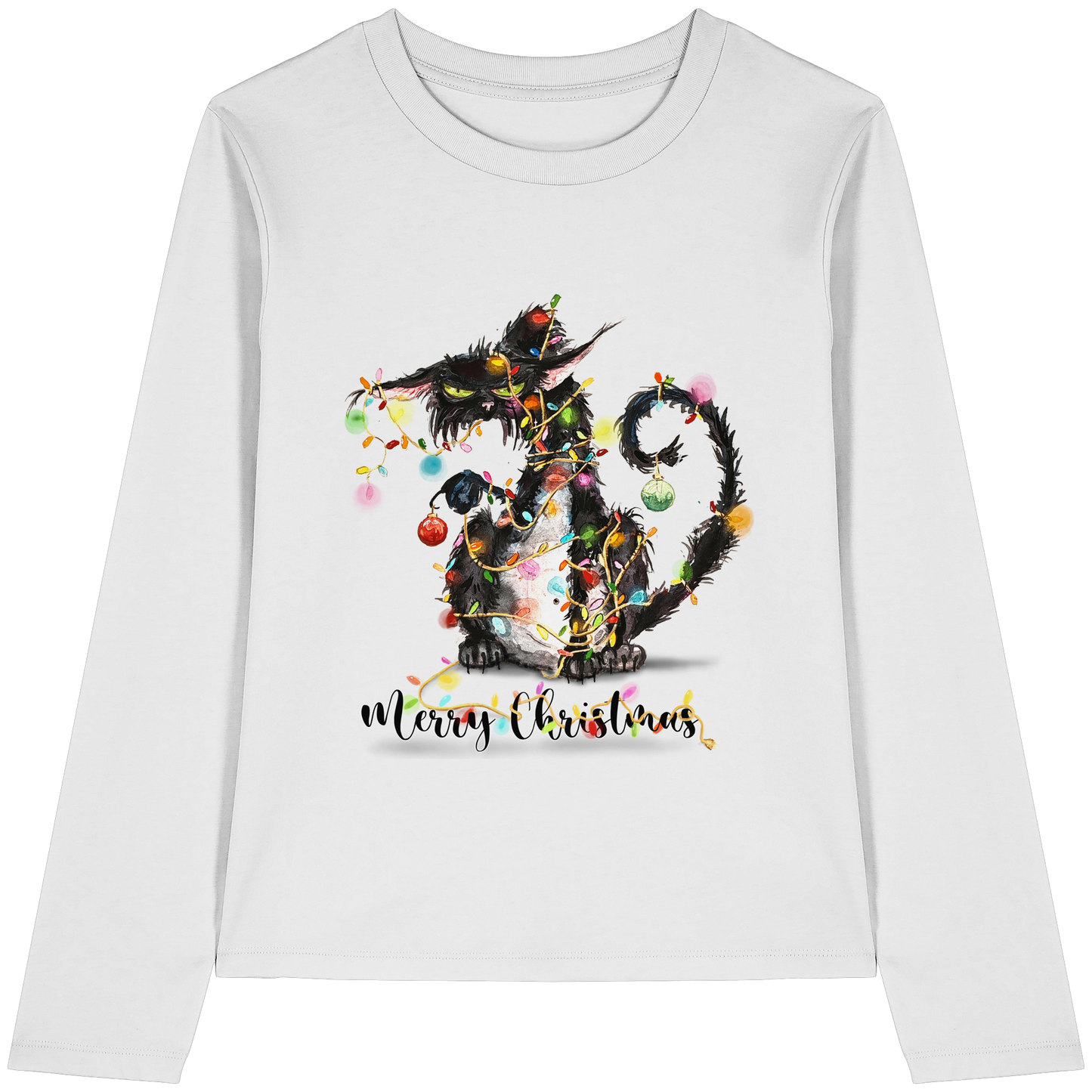 F*U-Cat - Merry Christmas - Womens Organic Longsleeve T-Shirt