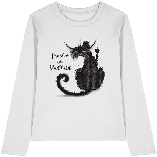 F*U-Cat - Problem im Stadtbild - Womens Organic Longsleeve T-Shirt
