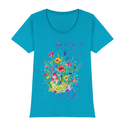 Muttertagsgeschenk - Blumen mit  Spruch - Womens Premium Classic T-Shirt