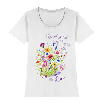Muttertagsgeschenk - Blumen mit  Spruch - Womens Premium Classic T-Shirt