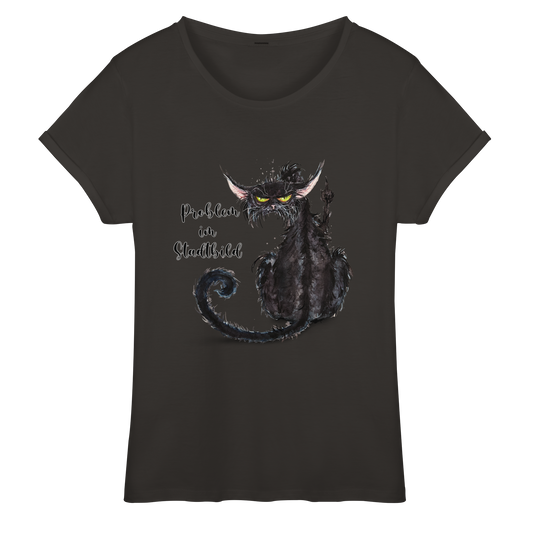 F*U-Cat - Problem im Stadtbild - Womens Roll-Up T-Shirt
