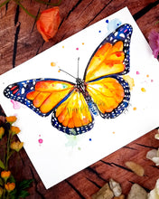 Lade das Bild in den Galerie-Viewer, Gelber Schmetterling in Aquarell - Kunstdruck

