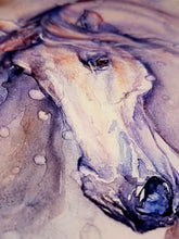 Lade das Bild in den Galerie-Viewer, Pferdeportrait in Aquarell - Kunstdruck - Ria
