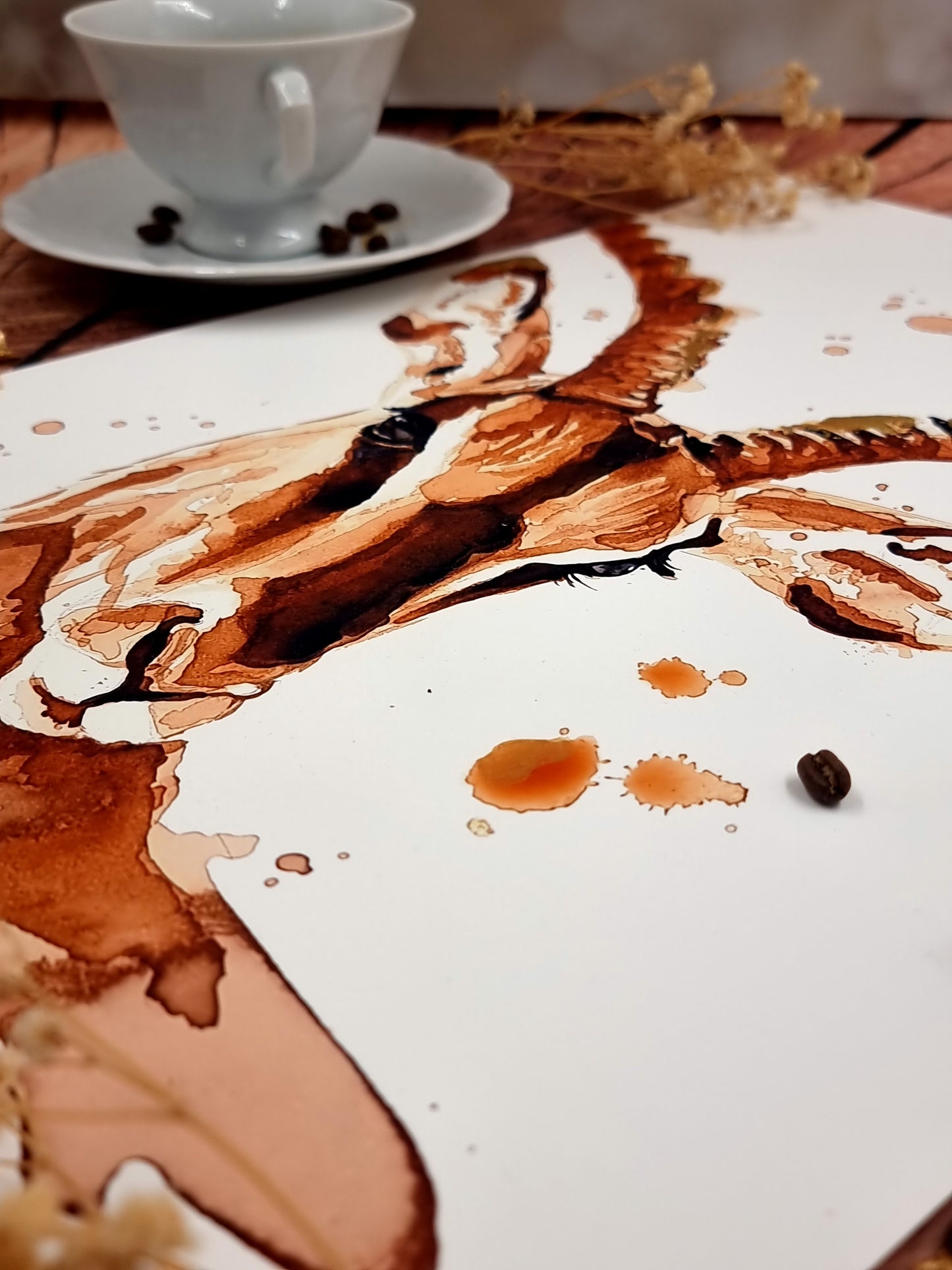 Impala in Kaffee - Kunstdruck - Mo