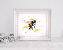 Lade das Bild in den Galerie-Viewer, Drei Bienen im Set - realistische Aquarell Kunstdrucke
