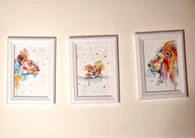 Lade das Bild in den Galerie-Viewer, Löwenfamilie in Aquarell - Set - Kunstdruck
