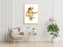 Lade das Bild in den Galerie-Viewer, Eule in Kaffee - Kunstdruck - Varity
