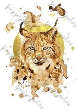 Lade das Bild in den Galerie-Viewer, Luchs in Kaffee - Kunstdruck - Vincent
