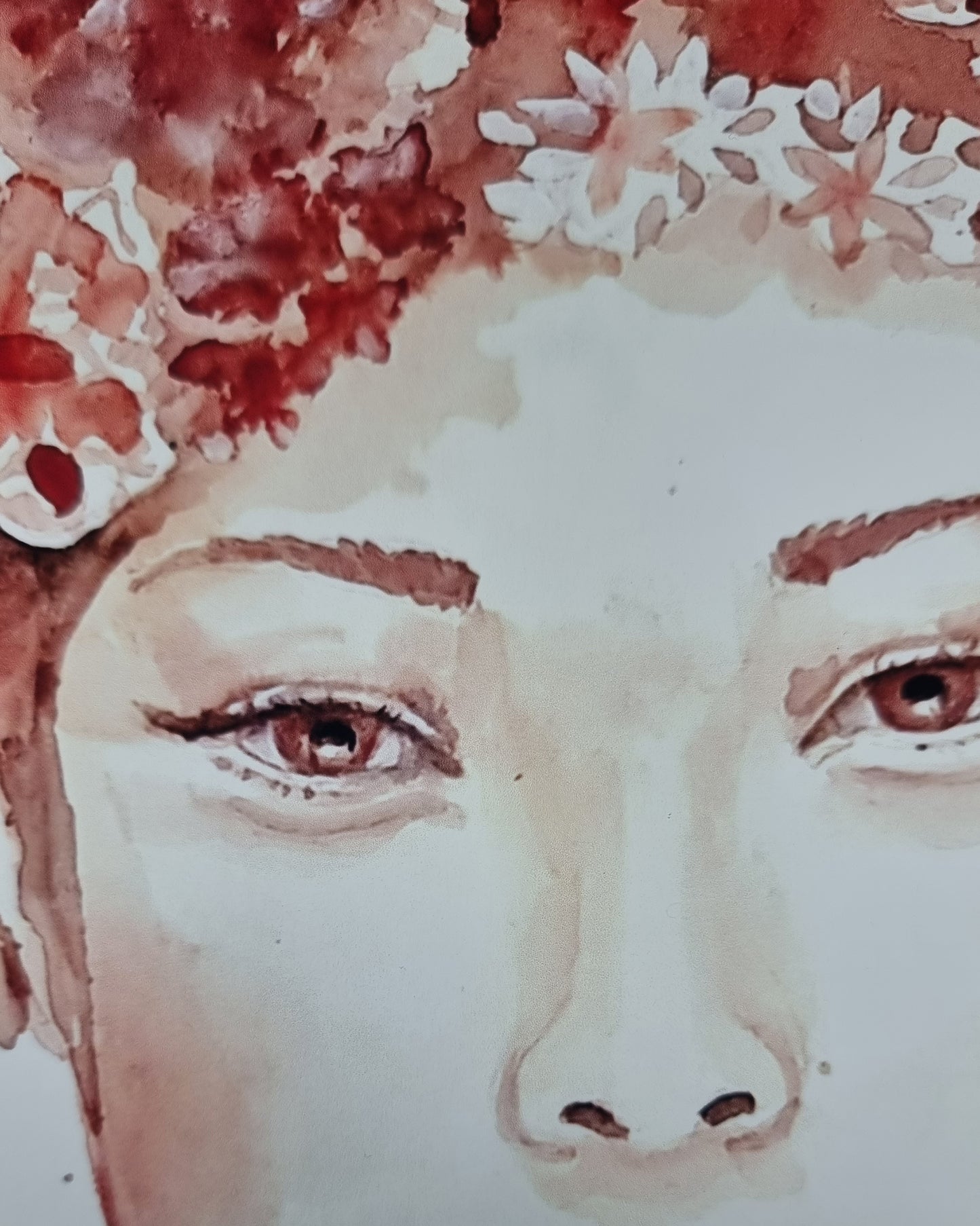 - Portrait einer Frau in Wein - Weinmalrei  - Misaki