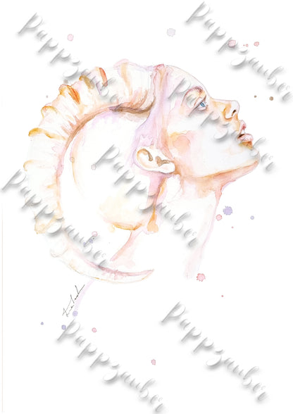 Sternzeichen Steinbock - Kunstdruck