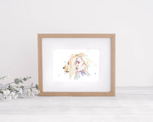 Lade das Bild in den Galerie-Viewer, Sternzeichen Löwe - Portrait Kunstdruck
