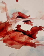Lade das Bild in den Galerie-Viewer, Tänzerin in Wein gemalt - Malerei mit Wein - Tänzerin Tania
