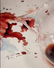 Lade das Bild in den Galerie-Viewer, Tänzerin in Wein gemalt - Malerei mit Wein - Tänzerin Tania
