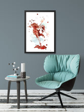 Lade das Bild in den Galerie-Viewer, Tänzerin in Wein gemalt - Malerei mit Wein - Tänzerin Tania
